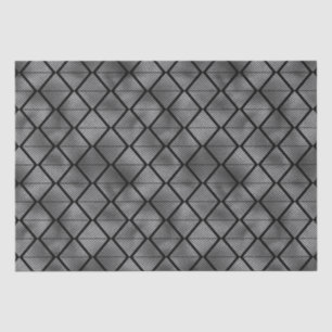 Elegante Zilveren Diamant Illusie Art Deco Patroon Tissuepapier