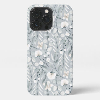 Elegante zilveren dollar Eucalyptus iPhone 13 Pro Hoesje