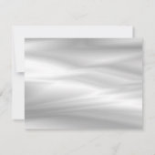 Elegante zilveren en gouden jurken bruidsmeisje vo kaart (Achterkant)