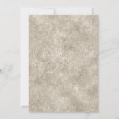 Elegante zilveren en witte rand trouwkaart kaart (Achterkant)