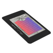 Elegante zilveren foto Lijst gepersonaliseerde bru Magneet (Rechterzijde)