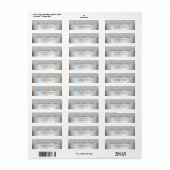 Elegante Zilveren Glitter Bokeh Huwelijkslabel Etiket (Full Sheet)