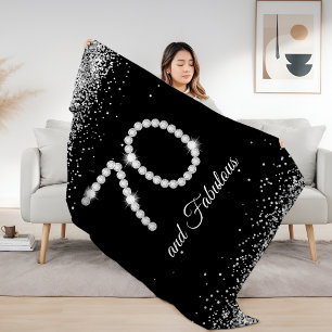 Elegante Zilveren Glitter & Diamanten 70 en Fabulo Sherpa Deken