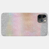 Elegante zilveren glitter gouden regenboog abstrac Case-Mate iPhone case (Achterkant (horizontaal))