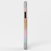 Elegante zilveren glitter gouden regenboog abstrac Case-Mate iPhone case (Achterkant/rechts)