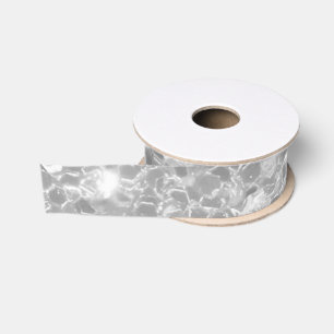 Elegante zilveren glitter Sparkle Glam Sequin Grosgrain Lint