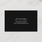 Elegante zilveren glitterscribble visitekaartje (Achterkant)