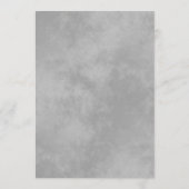 Elegante zilveren kanten franjes op bordeaux bruil menu (Achterkant)