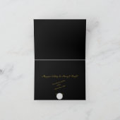 Elegante zilveren kerstgroet voor Kerstmis en het  Feestdagen Kaart (Binnen)