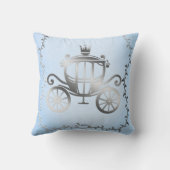 Elegante Zilveren Koets Blauwe Sprookjesboek Prins Kussen (Achterkant)