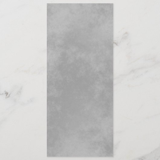 Elegante zilveren krullen & wervelingen op witte b menu (Achterkant)