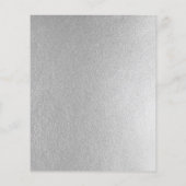 Elegante zilveren lege flyer (Achterkant)