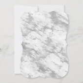 Elegante Zilveren Marmeren We zijn nog steeds getr Kaart (Achterkant)