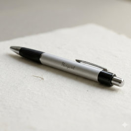 Elegante Zilveren Metalen Kleur Gepersonaliseerde Pen