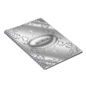 Elegante zilveren notitieboek (Rechterzijde)