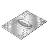 Elegante zilveren notitieboek (Linkerzijde)