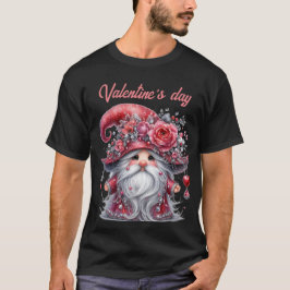 Elegante zilveren parels rode valentijn schattige t-shirt