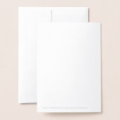 Elegante Zilveren Pauw Folie Kaarten (Met envelop)