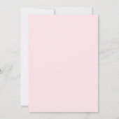 Elegante zilveren pompoen roze bloem kaart (Achterkant)