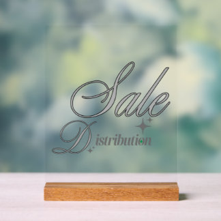 Elegante Zilveren Schrift Professionele Sleutelhan Acryl Bord