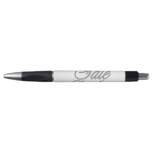 Elegante zilveren script professionele pen met wit