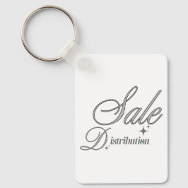 Elegante Zilveren Script Sleutelhanger