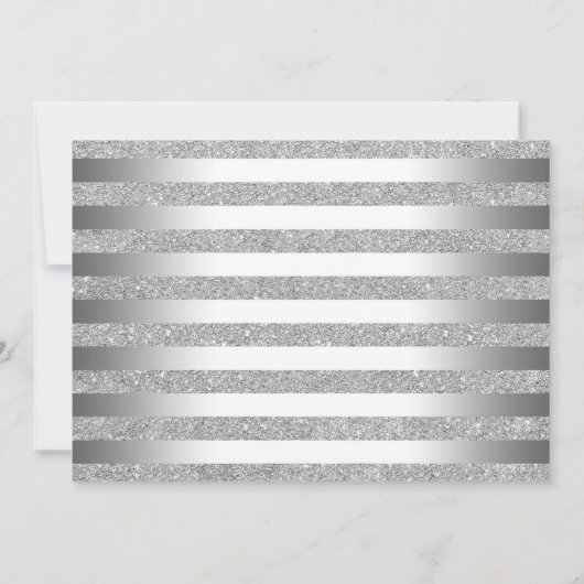 Elegante zilveren smaragd groene foto 50e verjaard kaart (Achterkant)