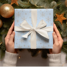 Elegante Zilveren Sneeuwvlok | Winter Vakantie  Cadeaupapier
