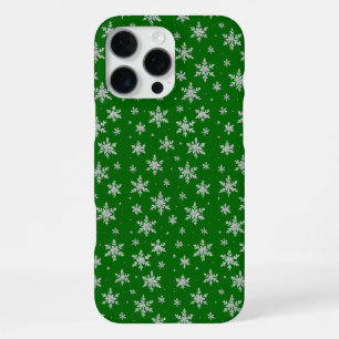 Elegante Zilveren Sneeuwvlok Winter Vakantie iPhone 16 Pro Max Hoesje