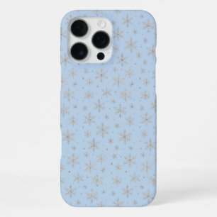 Elegante Zilveren Sneeuwvlok Winter Vakantie iPhone 16 Pro Max Hoesje