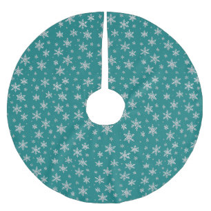 Elegante Zilveren Sneeuwvlok Winter Vakantie Kerstboom Rok