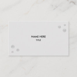 Elegante zilveren Stippen op zilveren kleur Visitekaartje