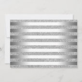 Elegante zilveren witte foto 50e verjaardag kaart (Achterkant)