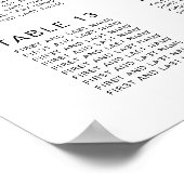 Elegante zitplaatsindeling voor 16 tafels op huwel poster (Hoek)