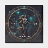 Elegante Zodiac gepersonaliseerde Kantoor-ruimte Magneet (Voorkant)