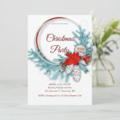 Elegante zoete Kerst uitnodiging (Staand voorkant)