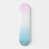 Elegante zoete kleurrijke gradiënt glitter Rainbow Persoonlijk Skateboard (Voorkant)