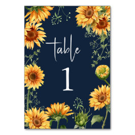 Elegante Zomer Herfst Zonnebloem Bloem Bruiloft Kaart
