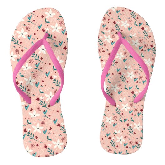 Elegante zomer schattig froral roze teenslippers (Voetbed)