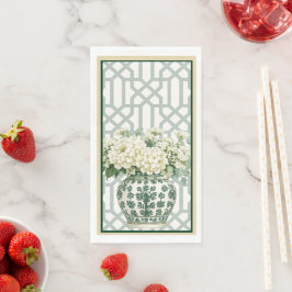 Elegante Zomer Tuin Soiree Bloem Monogram Servet