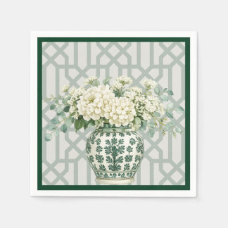 Elegante Zomer Tuin Soirée Bloemen Servet