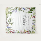 Elegante Zomer Wilde Bloemen Fotohokje Wandkleed (Voorkant (horizontaal))