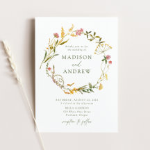 Elegante zomer wilde bloemen krans bruiloft
