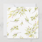 Elegante zomer Wildflower Botanische bruiloft Kaart (Achterkant)