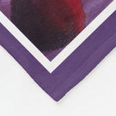 Elegante Zomerfruit Monogram Initiaal Fleece Deken (Hoek)