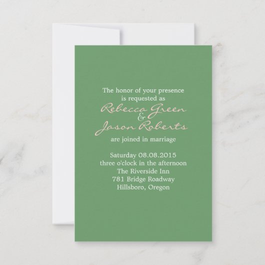 elegante zomermeer witte zwaan bruiloft kaart (Achterkant)