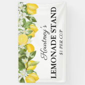 Elegante zomerse limonadekraam banner (Verticaal)