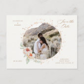 elegante zomertuin bloem , behalve datum briefkaart (Voorkant)