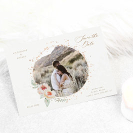 elegante zomertuin bloem , behalve datum briefkaart