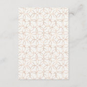 Elegante zomertuin bloemenbruiloft info Kaart (Achterkant)